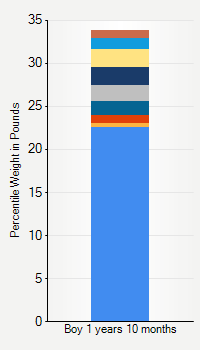 Weight chart for boys 1 year 10 months of age